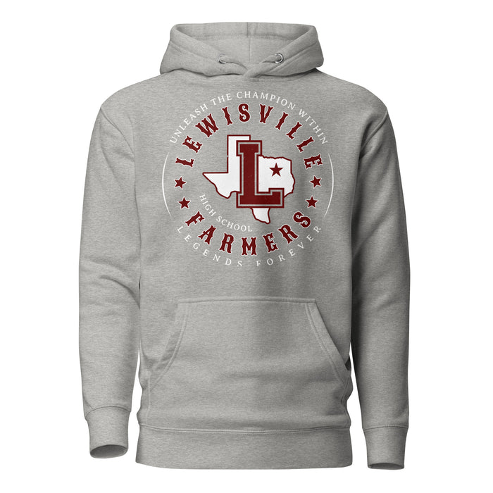 Lewisville High School Farmers Grey Premium Unisex Hoodie 214