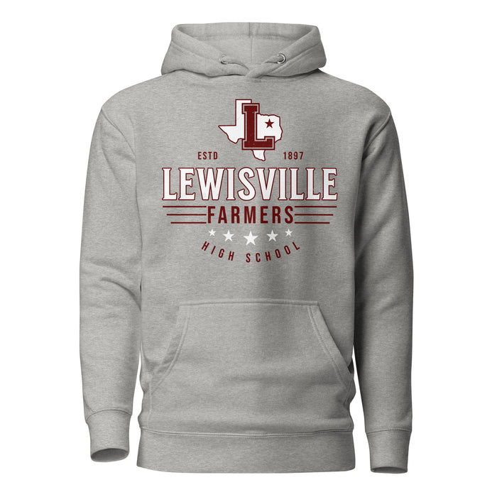 Lewisville High School Farmers Grey Premium Unisex Hoodie 217