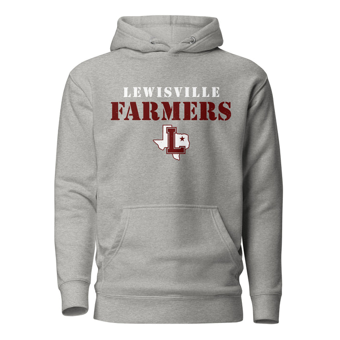 Lewisville High School Farmers Grey Premium Unisex Hoodie 222