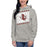 Woman wearing Lewisville High School Farmers Grey Premium Unisex Hoodie 223