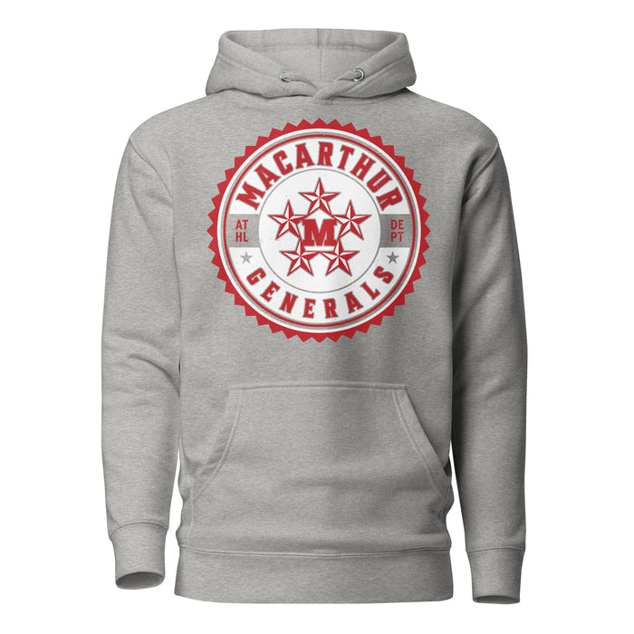 MacArthur High School Generals Grey Premium Unisex Hoodie 203