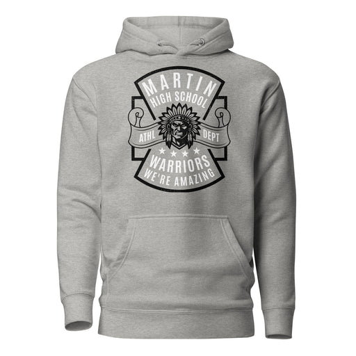 Martin High School Warriors Grey Premium Unisex Hoodie 207