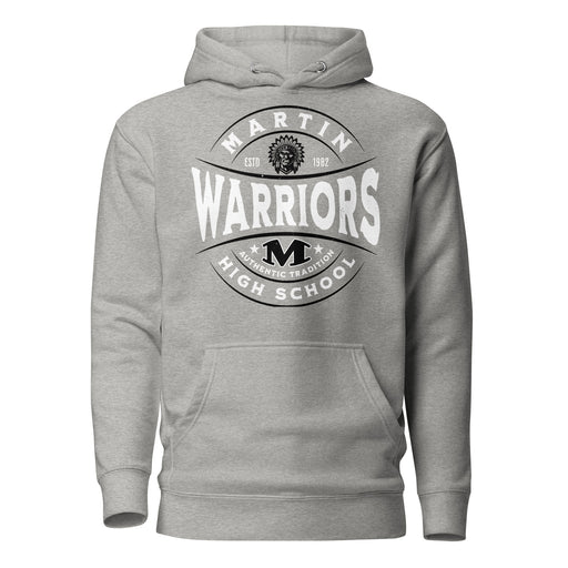 Martin High School Warriors Grey Premium Unisex Hoodie 218