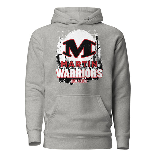 Martin High School Warriors Grey Premium Unisex Hoodie 202