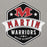 Close-up view of Martin High School Warriors Grey Premium Unisex Hoodie 209