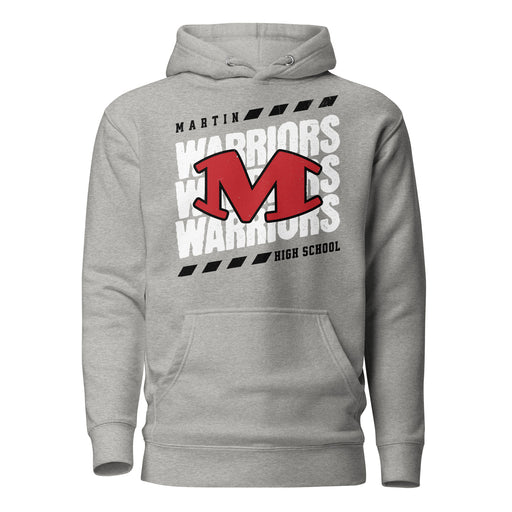 Martin High School Warriors Grey Premium Unisex Hoodie 223