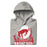 Neatly folded Odessa High School Bronchos Grey Premium Unisex Hoodie 202