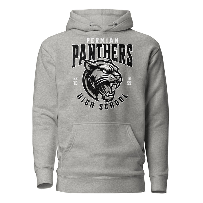 Permian High School Panthers Grey Premium Unisex Hoodie 213