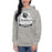 WOman wearing Permian High School Panthers Grey Premium Unisex Hoodie 219