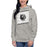 Woman wearing Permian High School Panthers Grey Premium Unisex Hoodie 223 