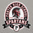 Close-up view of Porter High School Spartans Grey Premium Unisex T-shirt 212