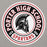 Close-up view of Porter High School Spartans Grey Premium Unisex T-shirt 220