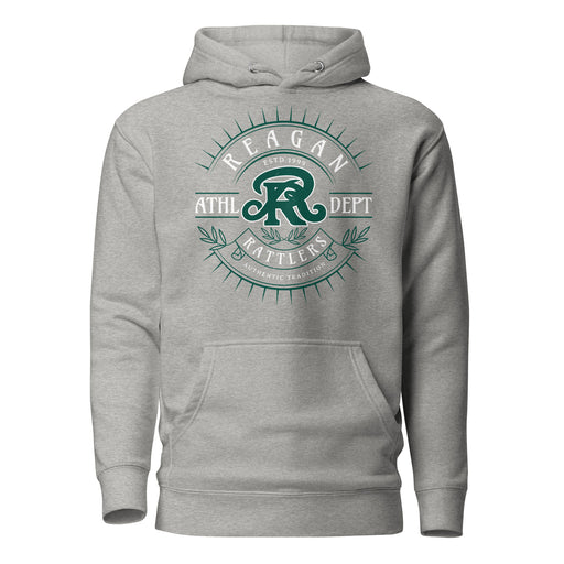 Reagan High School Rattlers Premium Carbon Grey Hoodie 201