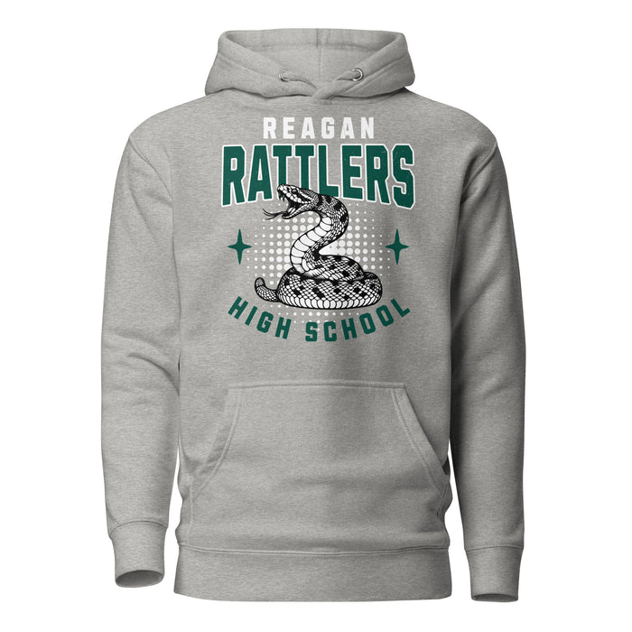 Reagan High School Rattlers Premium Carbon Grey Hoodie 204