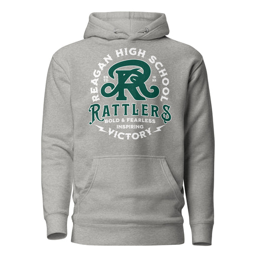 Reagan High School Rattlers Premium Carbon Grey Hoodie 206