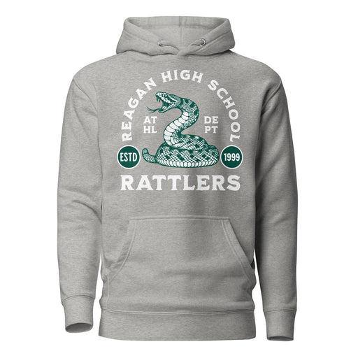 Reagan High School Rattlers Premium Carbon Grey Hoodie 208