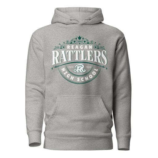 Reagan High School Rattlers Premium Carbon Grey Hoodie 211