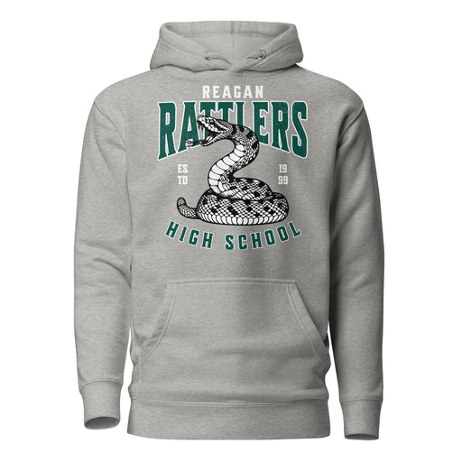 Reagan High School Rattlers Premium Carbon Grey Hoodie 213