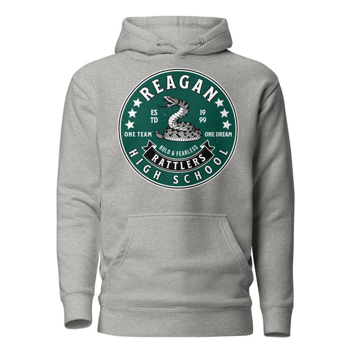 Reagan High School Rattlers Premium Carbon Grey Hoodie 215