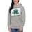 Woman wearing Reagan High School Rattlers Premium Carbon Grey Hoodie 223