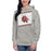 Woman wearing Round Rock High School Dragons Grey Premium Unisex Hoodie 223