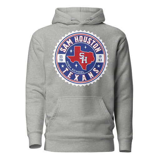 Sam Houston High School Texans Grey Premium Unisex Hoodie 203