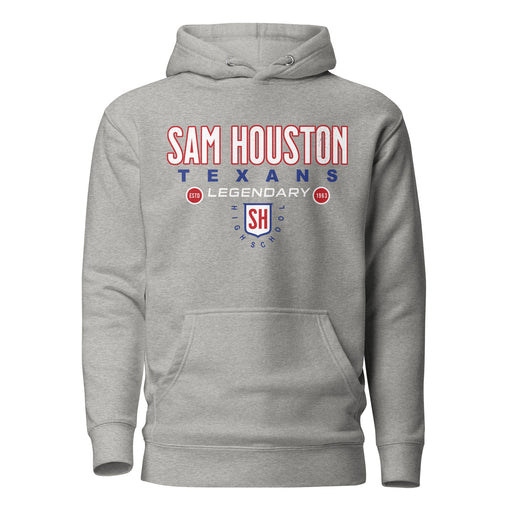 Sam Houston High School Texans Grey Premium Unisex Hoodie 003