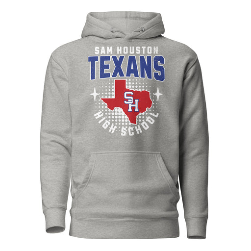 Sam Houston High School Texans Grey Premium Unisex Hoodie 204