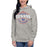 Woman wearing Sam Houston High School Texans Grey Premium Unisex Hoodie 211