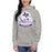 Woman wearing Sam Houston High School Texans Grey Premium Unisex Hoodie 219