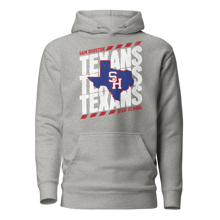 Sam Houston High School Texans Grey Premium Unisex Hoodie 223