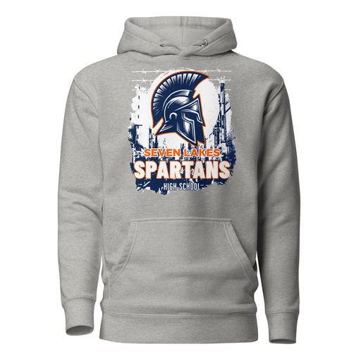 Seven Lakes High School Spartans Grey Premium Unisex Hoodie 202