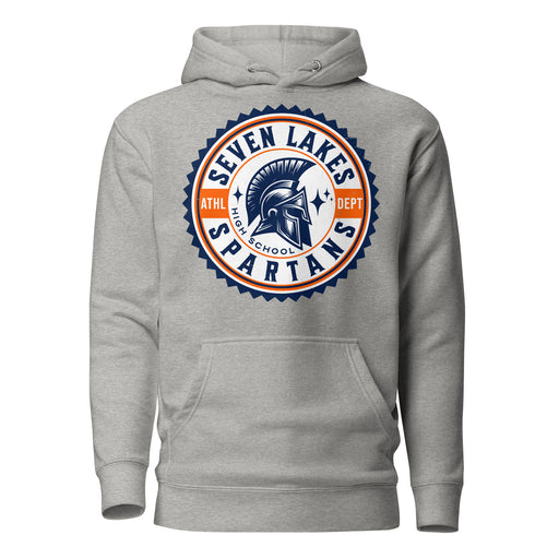 Seven Lakes High School Spartans Grey Premium Unisex Hoodie 203