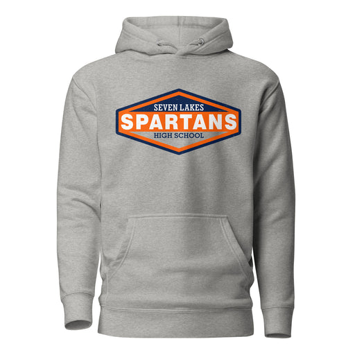 Seven Lakes High School Spartans Grey Premium Unisex Hoodie 009