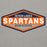 Woman wearing Seven Lakes High School Spartans Grey Premium Unisex Hoodie 009