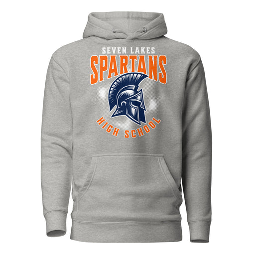 Seven Lakes High School Spartans Grey Premium Unisex Hoodie 213