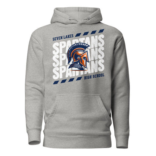 Seven Lakes High School Spartans Grey Premium Unisex Hoodie 223