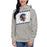 Woman wearing Seven Lakes High School Spartans Grey Premium Unisex Hoodie 223