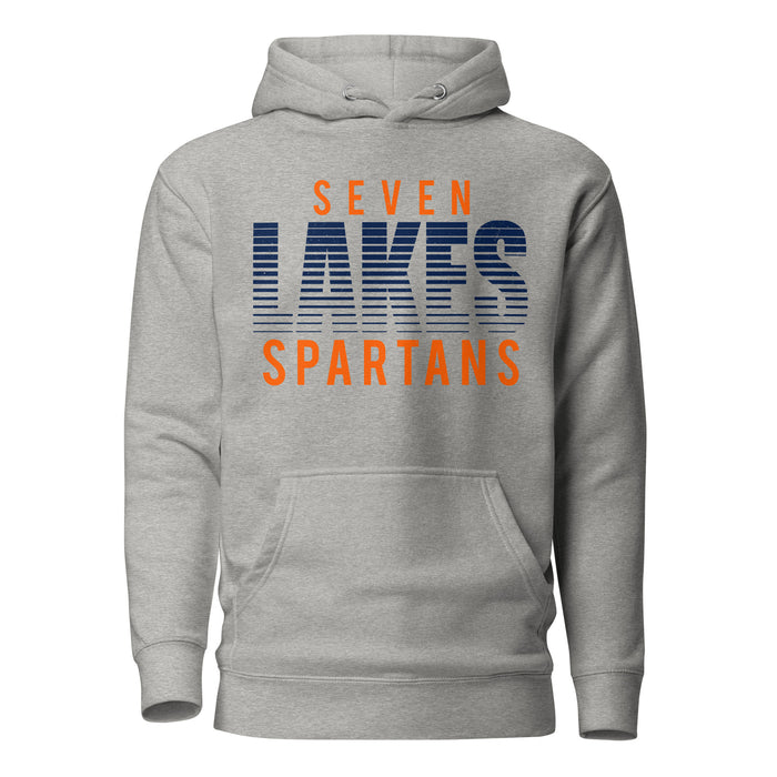 Seven Lakes High School Spartans Grey Premium Unisex Hoodie 024