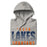 Neatly folded Seven Lakes High School Spartans Grey Premium Unisex Hoodie 024