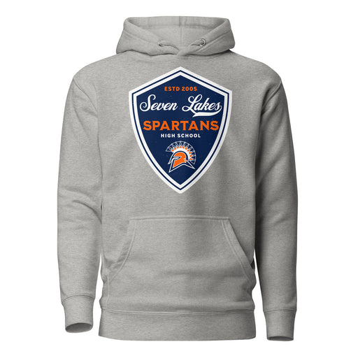 Seven Lakes High School Spartans Grey Premium Unisex Hoodie 225