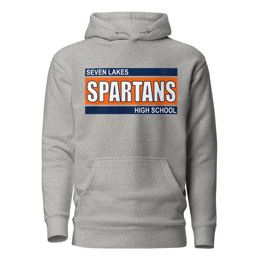 Seven Lakes High School Spartans Grey Premium Unisex Hoodie 098