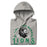 Neatly folded Spring High School Lions Grey Premium Unisex Hoodie 206