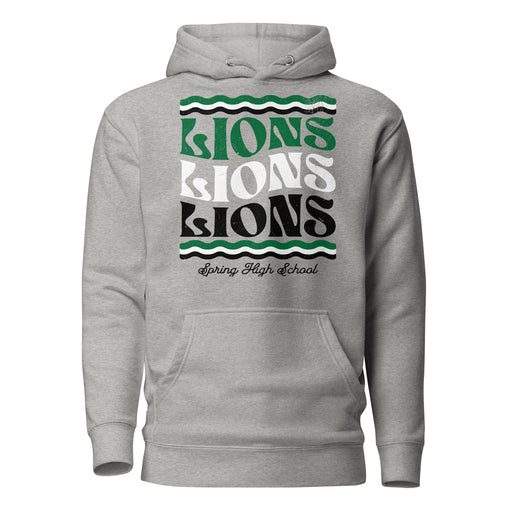 Spring High School Lions Grey Premium Unisex Hoodie 210