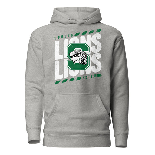 Spring High School Lions Grey Premium Unisex Hoodie 223