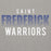 Close-up view of St. Frederick High School Warriors Grey Premium Unisex Hoodie 024