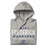 Neatly folded view of St. Frederick High School Warriors Grey Premium Unisex Hoodie 003