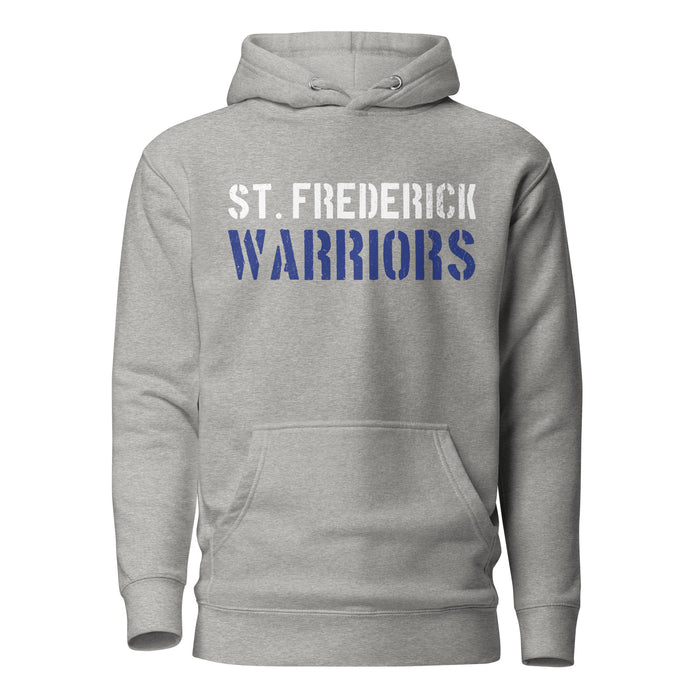 St. Frederick High School Warriors Grey Premium Unisex Hoodie 017