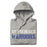 Neatly folded view of St. Frederick High School Warriors Grey Premium Unisex Hoodie 017