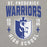 Close-up view of St. Frederick High School Warriors Grey Premium Unisex Hoodie 204